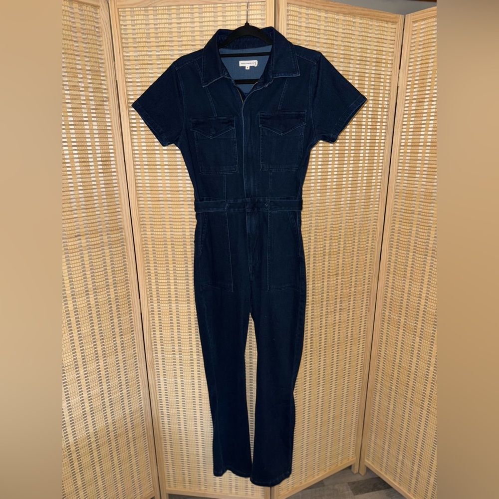 Good American Fit For Success Denim Jumpsuit